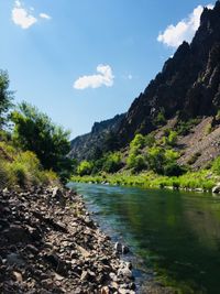 Crystal clear river in Black Canyon of the Gunnison National Park