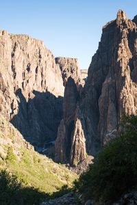 Beautiful view of Black Canyon of the Gunnison on a sunny day