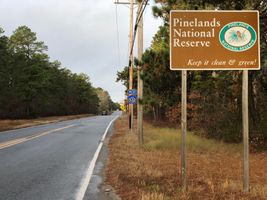Pinelands National Reserve entrance sign