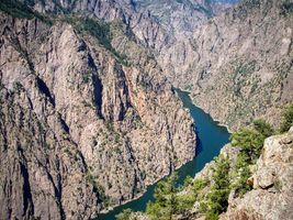 View of the Gunnison River at Black Canyon of the Gunnison National Park