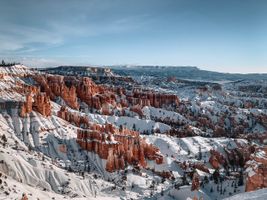 A winter view of Bryce Canyon National Park