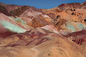 Multicolored and majestic peaks in Death Valley National Park