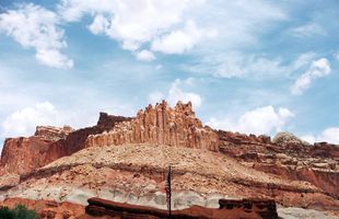 View of The Castle in Capitol Reef National Park