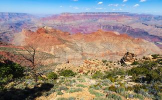 A view of the desert peaks in Grand Canyon National Park